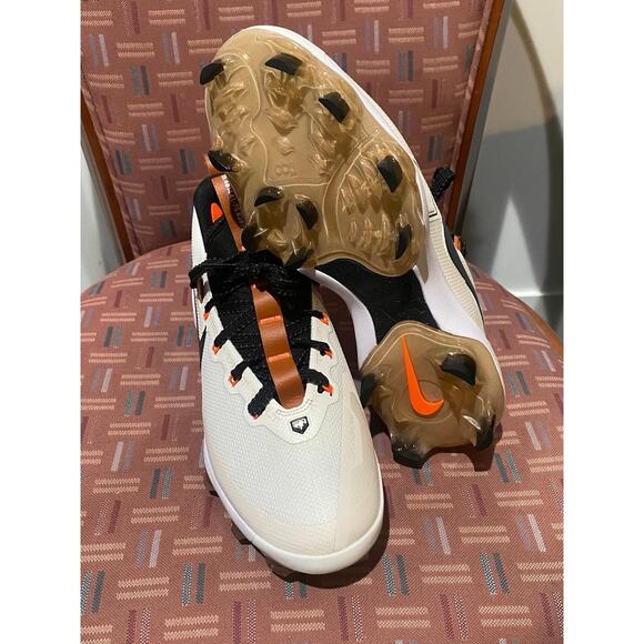 NEW Sz 11.5 Nike Force Trout 9 Elite MCS Baseball Cleat Summit White FZ8643-100 - Picture 4 of 8